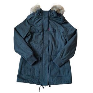 Levi’s Mid-length Hooded Parka Jacket Size Small
